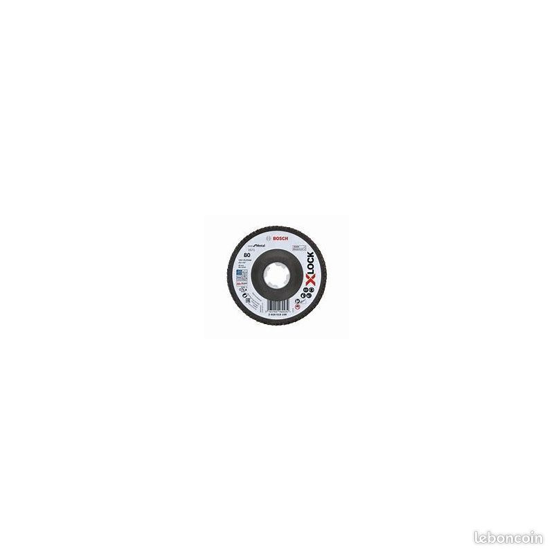 Bosch Accessories 1x Plateau à lamelles X571 Best for Metal X-LOCK (pour métal, Ø 125 mm, P 80, vers (image 1)