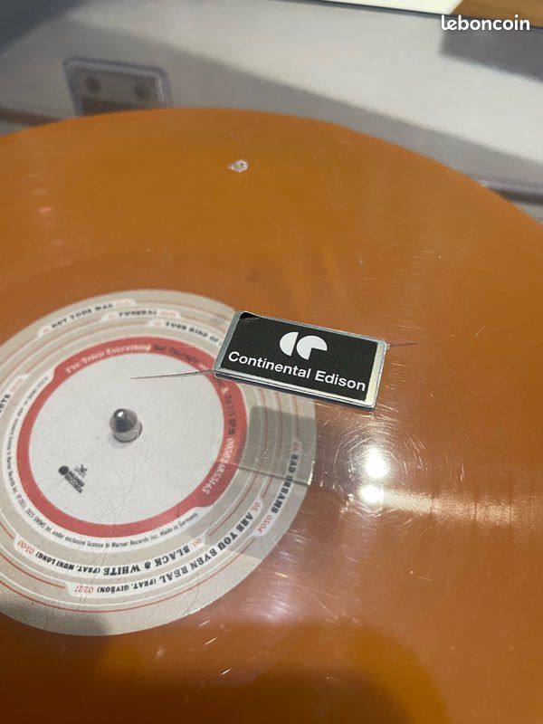 Platine disque vintage orange - Collection