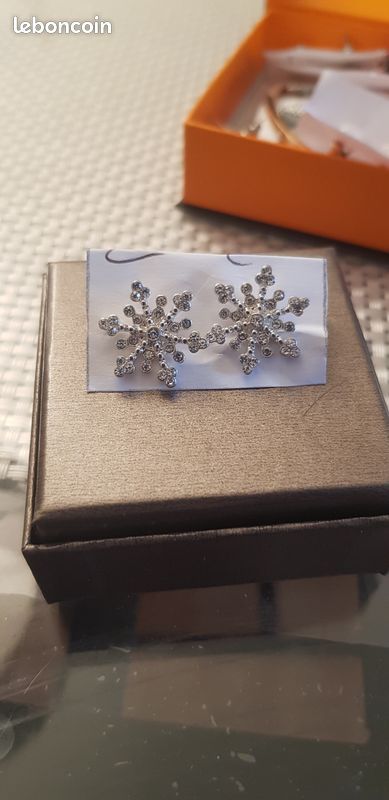 Boucles d'oreilles flocons (image 1)