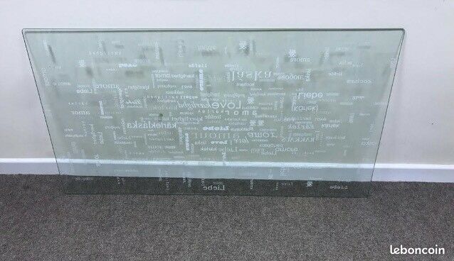 Grand Plateau verre bureau Ikea (image 3)
