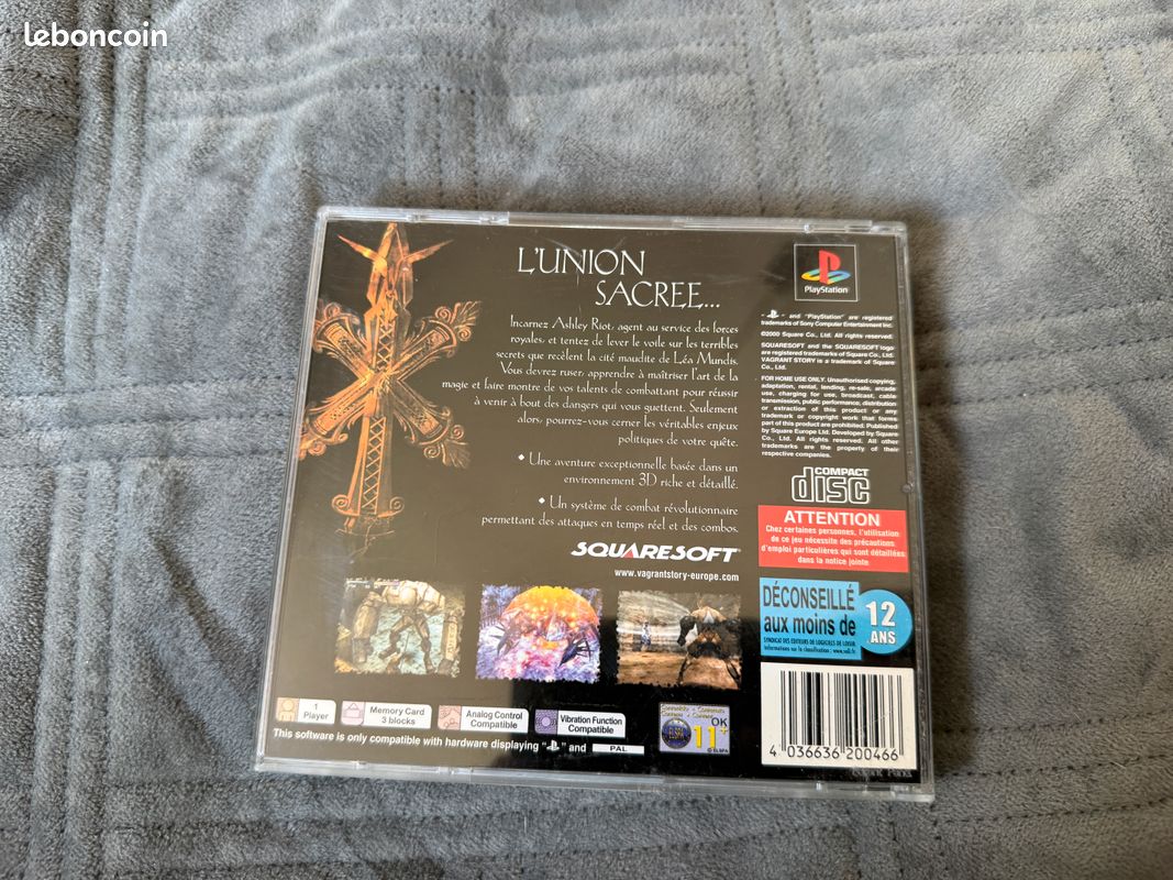 Vagrant Story - Sony PlayStation 1 - Version PAL Française - FR