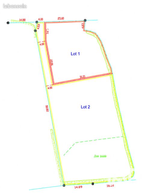Terrain 2069 m² · à Plouhinec · 2 069 m² · 98 000 €