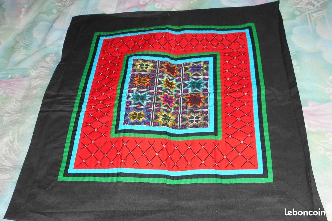 Lot tablier "révolution", torchons 1995/1996, housse coussin (image 3)