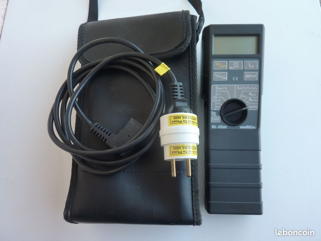 METRIX MX 4600: Testeur de disjoncteurs différentiels + mesure terre (image 3)