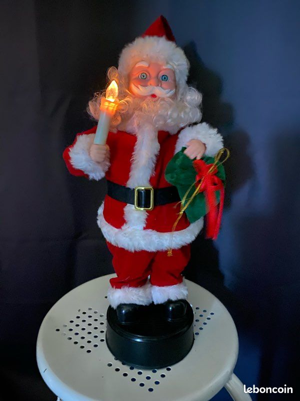 Père Noël Automate Lumineux Et Musical - Décoration Intérieure Magasin Ou Maison - Occasion