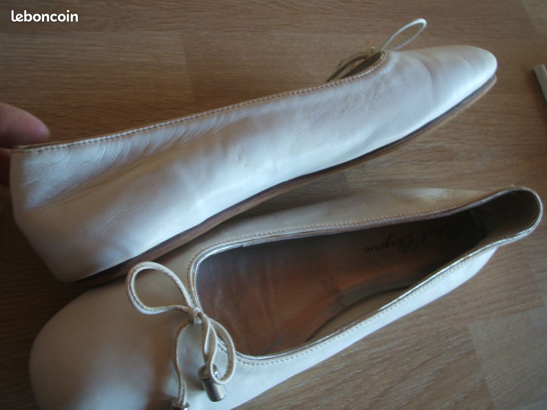 Ballerines ivoires "Clergerie" (image 5)