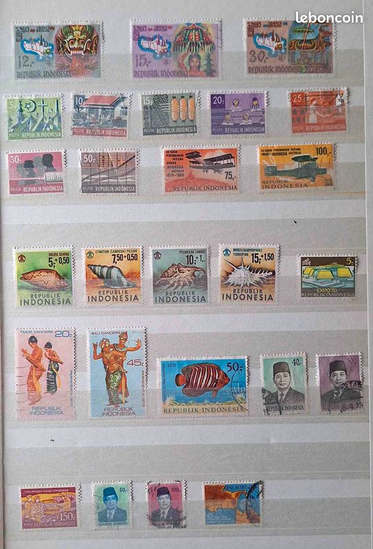 Indonésie - Republik Indonesia (35 timbres anciens) neufs Indonésie - Republik Indonesia (35 timbres anciens) neufs