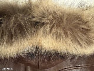 Veste ¾ en cuir d’agneau et fourrure véritable - OAKWOOD Taille XL – Excellent état (image 7)