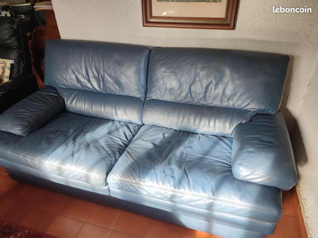 Canapé cuir (image 1)