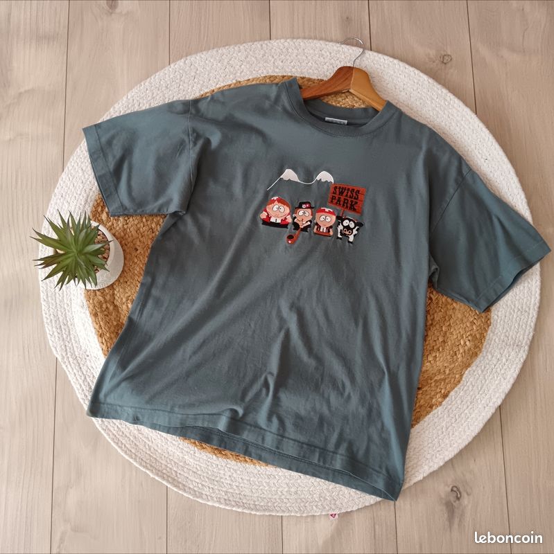 Sweat-shirt Vintage South Park Kyle - Taille M, Gris, Années 2000, Comme Neuf Sans étiquette