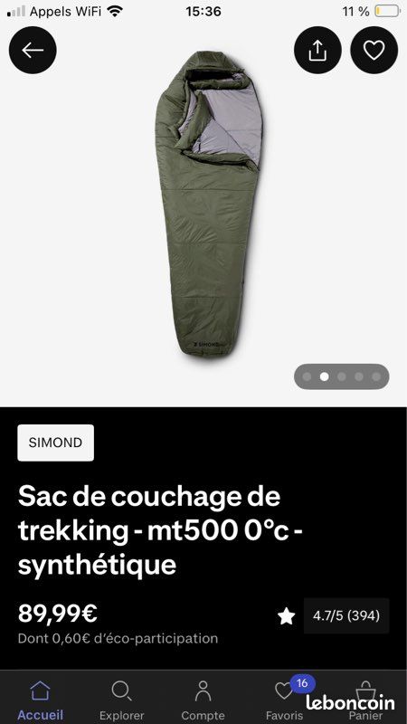 SIMOND Sac De Couchage Trekking Mt500 0°C – Compact, Léger, Parfait Pour Vos Nuits En Plein Air !