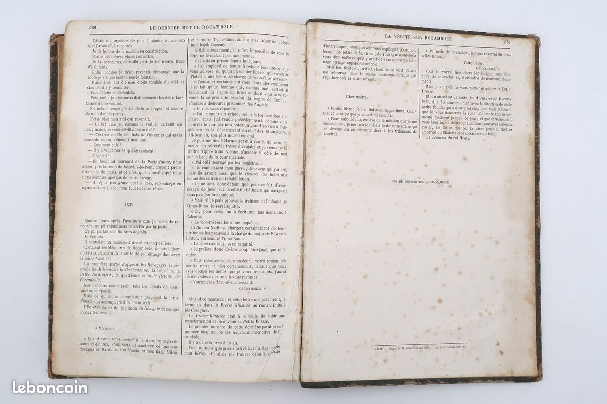 1866 Le dernier mot de Rocambole, de Ponson du Terrail Édition illustrée livre ancien (image 7)