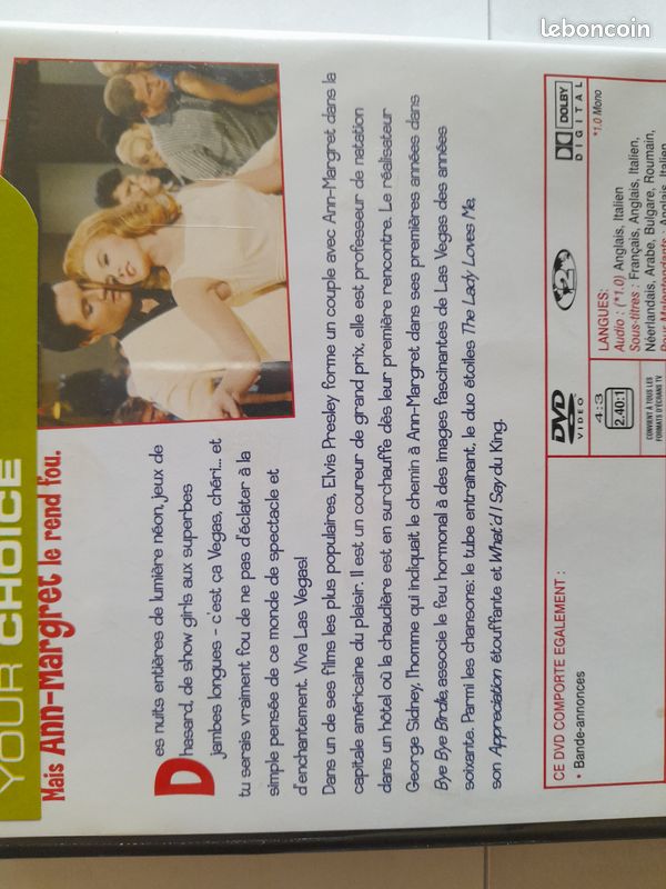 DVD "L'amour en 4ème Vitesse" avec Elvis Presley. NEUF. 4 . N° 19. Sans livraison ni envoi (image 4)