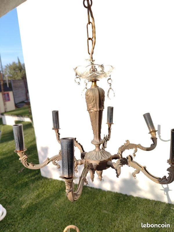 À vendre lustre en laiton (image 1)