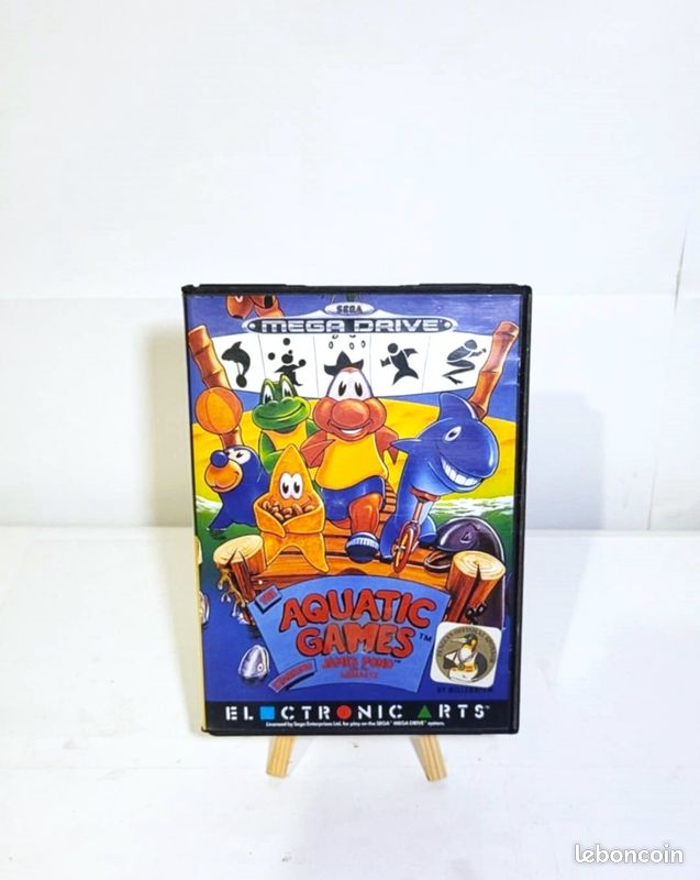 Jeu Megadrive The Aquatic Games Starring James Pond And The Aquabats - Avec Boîte - État Correct - Jeu Rétro