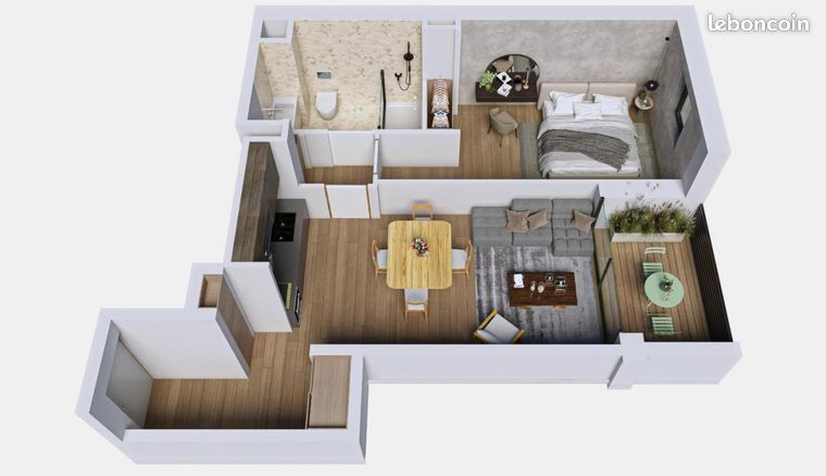 Appartement 2 pièces 47 m²