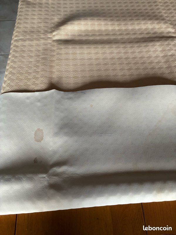 Sous-nappe PVC Crème Ovale - 140 X 240 Cm, Teknigomme, Neuve Avec étiquette