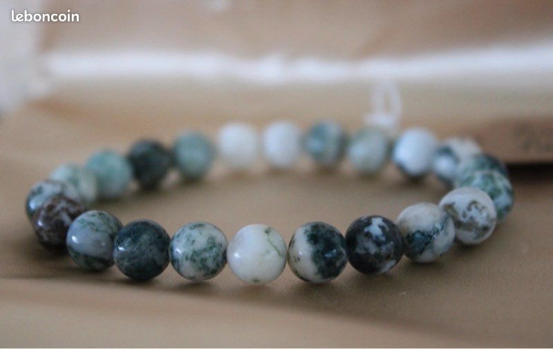 Bracelet pierre - agate arbre (image 1)