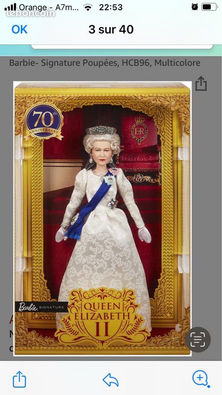 Barbie jubilé reine Élisabeth (image 1)