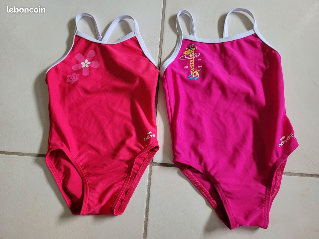 Lot de 2 maillots de bain fille 18 mois (image 1)