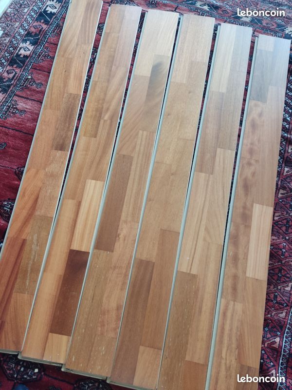 Six lattes de parquet 1,32 m x 12,5 cm (image 3)