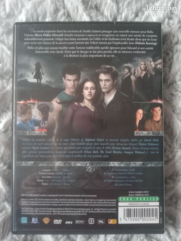 DVD Twilight chapitre 3 Hésitation (image 2)