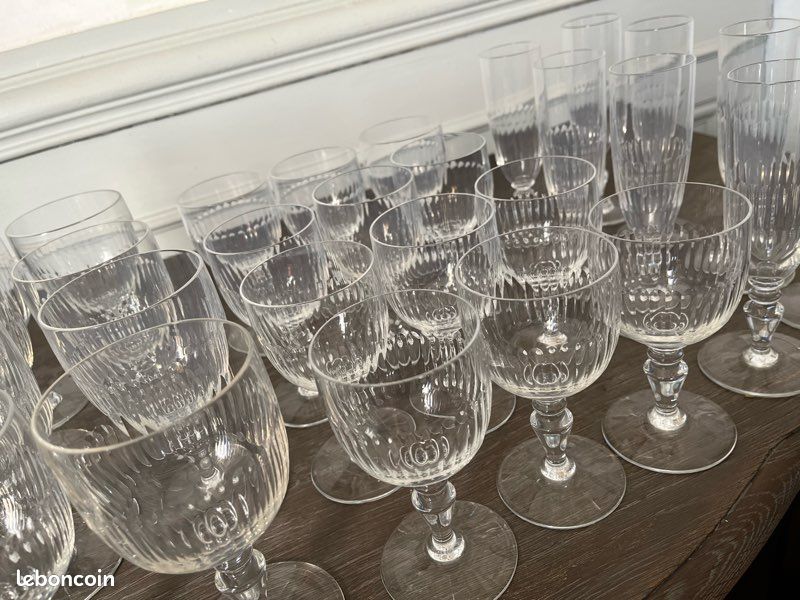 Verres à pied cristal Baccarat modèle Renaissance (image 2)