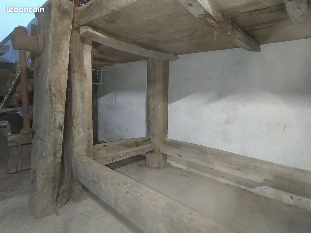 Etabli ancien en bois 195x70x72 (image 4)