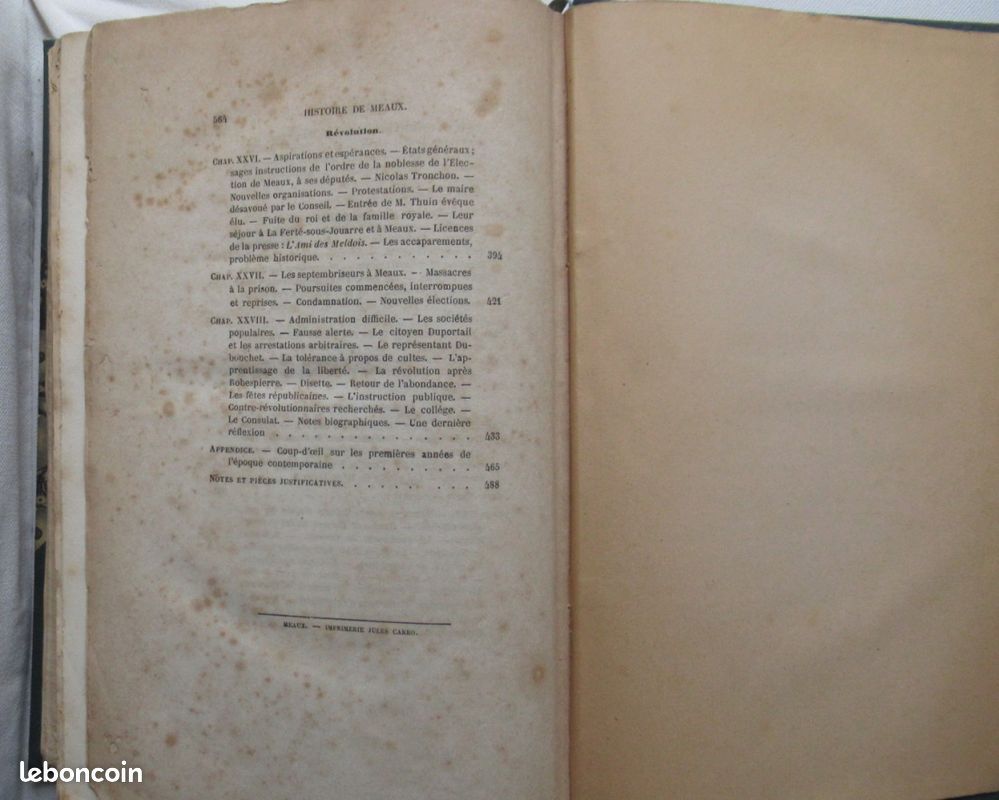 Histoire de Meaux et du Pays Meldois. A. CARRO. 1865. E.O (image 9)