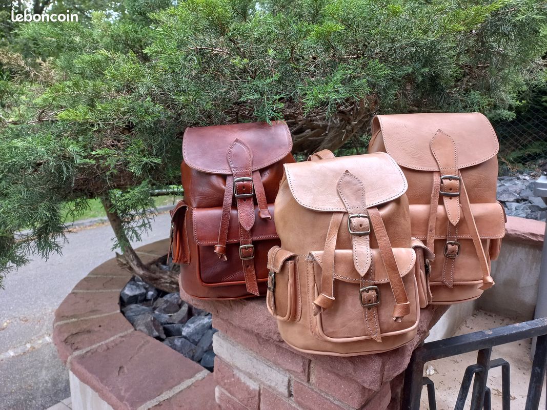 Sac à Dos Cuir Fabrication Artisanale Accessoires Bagagerie