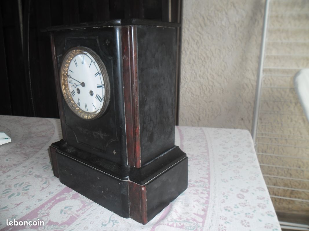 Horloge ancienne marbre noir (image 2)