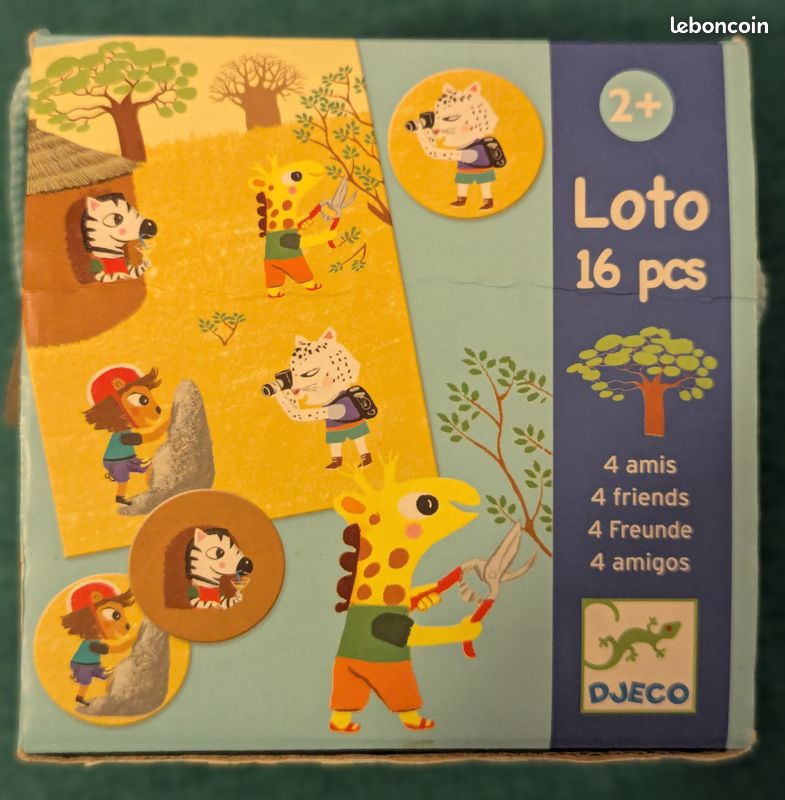 Jeu de loto pour enfants Djeco 16 pièces (image 1)