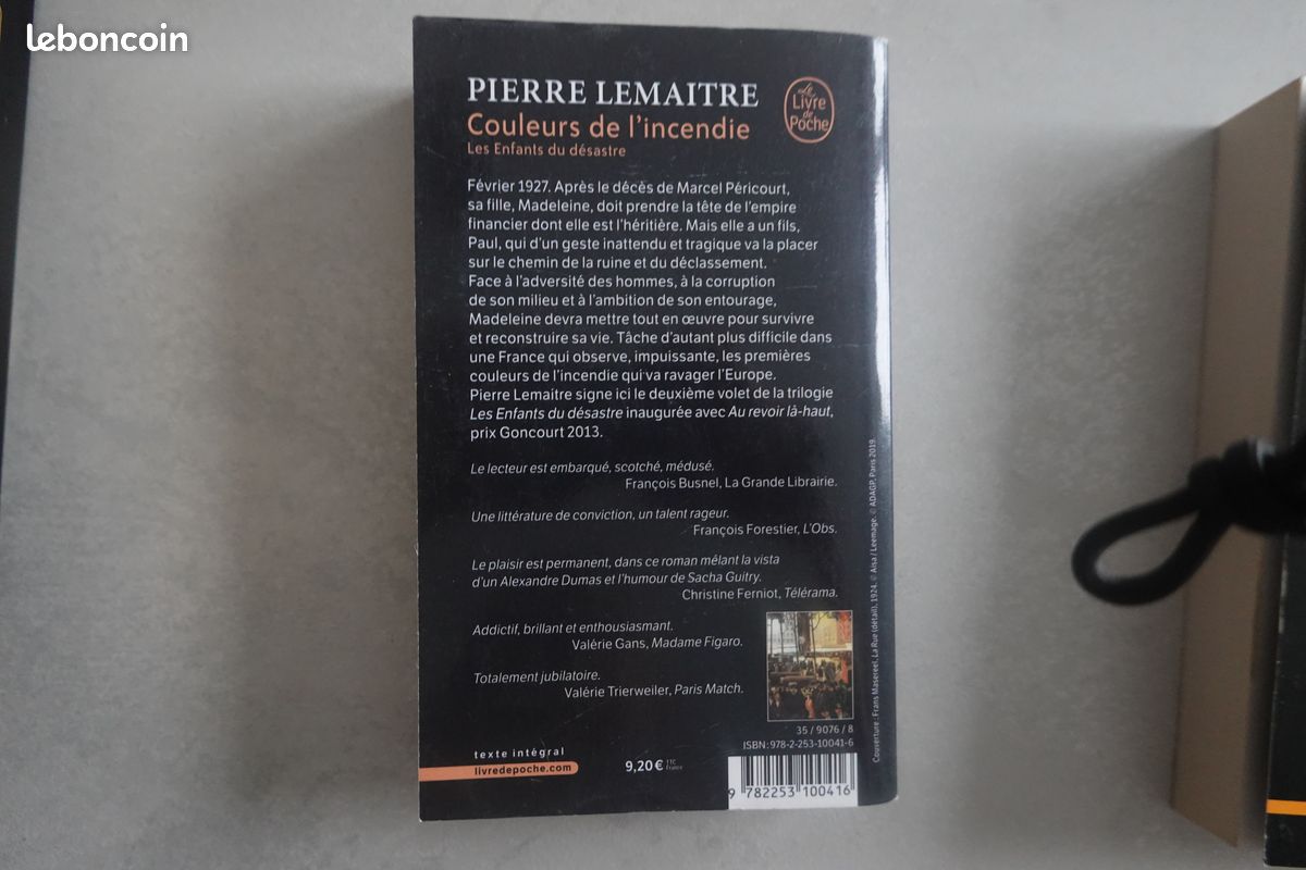 Couleurs de l'incendie, Pierre Lemaître (image 2)