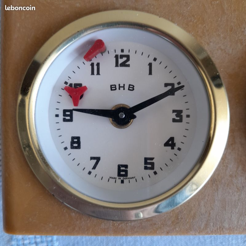 Lot 2 Horloges D'Échecs Vintage BHB Germany + 1 Alpha Mécanique - À Saisir