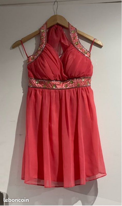 Robe junior iZ Byer neuve avec étiquette taille 9, bleu marine et rose
