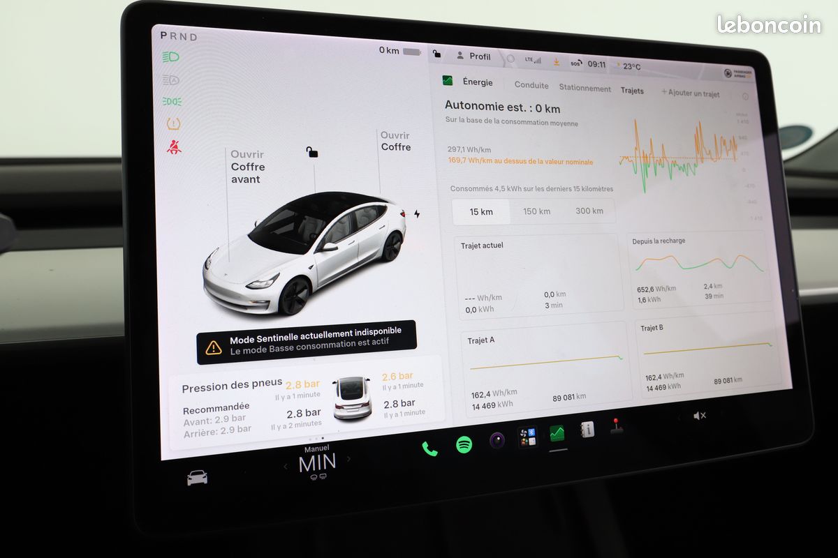 Tesla Model 3 Autonomie Standard Plus RWD 60 kWh 275 ch (image 19)