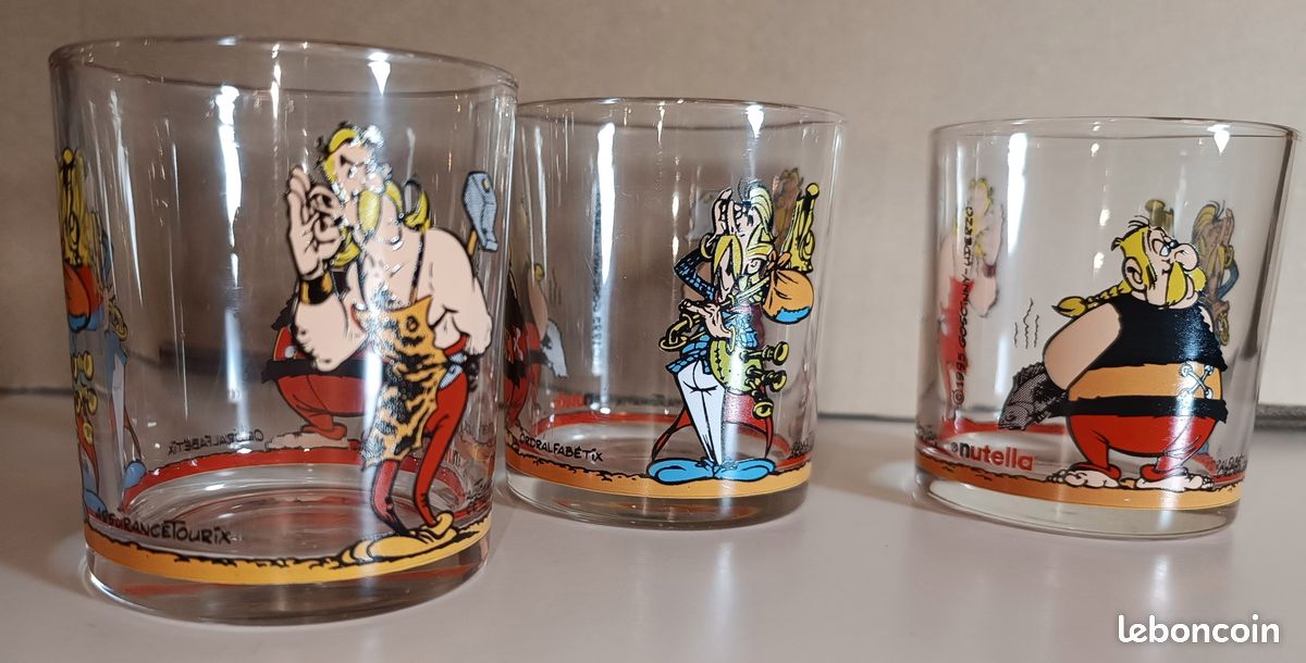 Set De 6 Dessous De Verres Astérix En Liège - Carrés 10x10 Cm - Reproduction 2017
