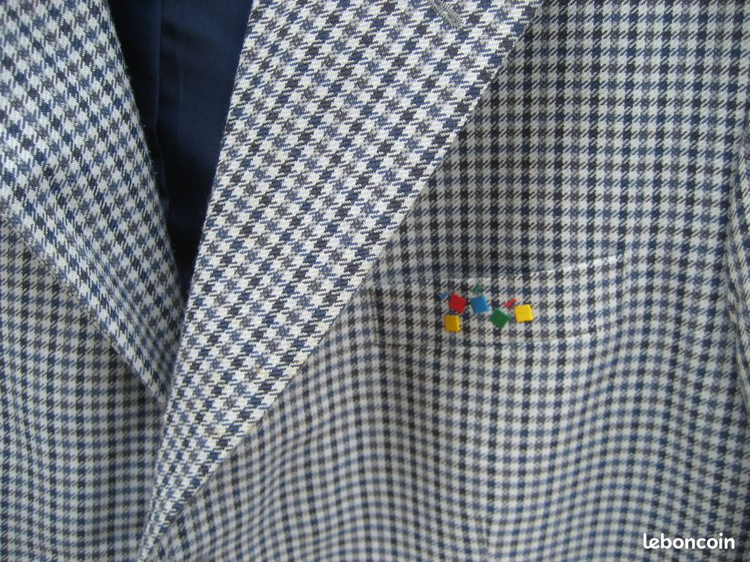 Veste homme pied de poule (image 1)