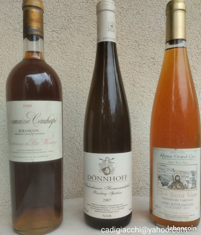Divers vins Monbazillac, Jurançon, Vin de Constance, Vin Santo (image 1)