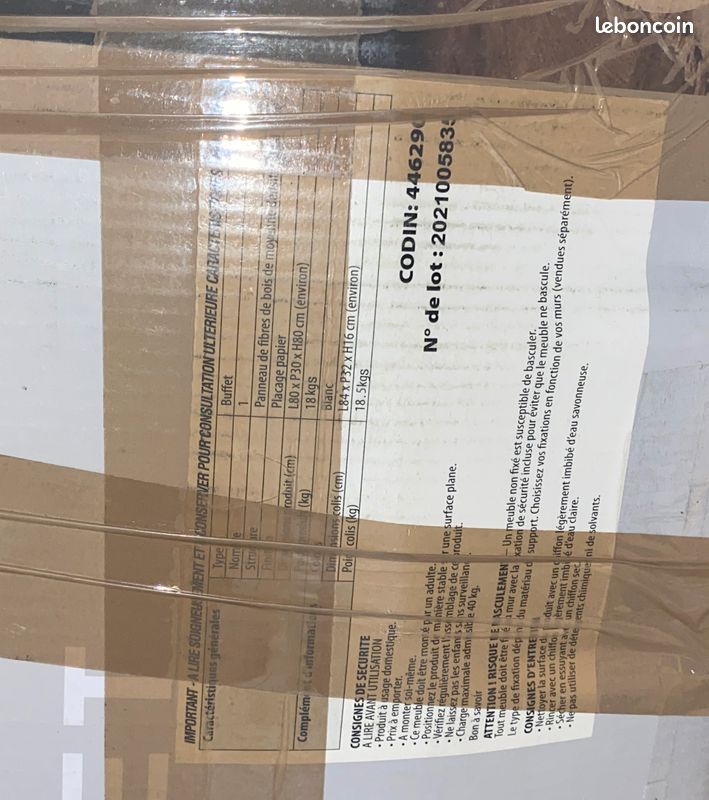 Armoire neuve/non assemblée/inutilisée à vendre (image 2)
