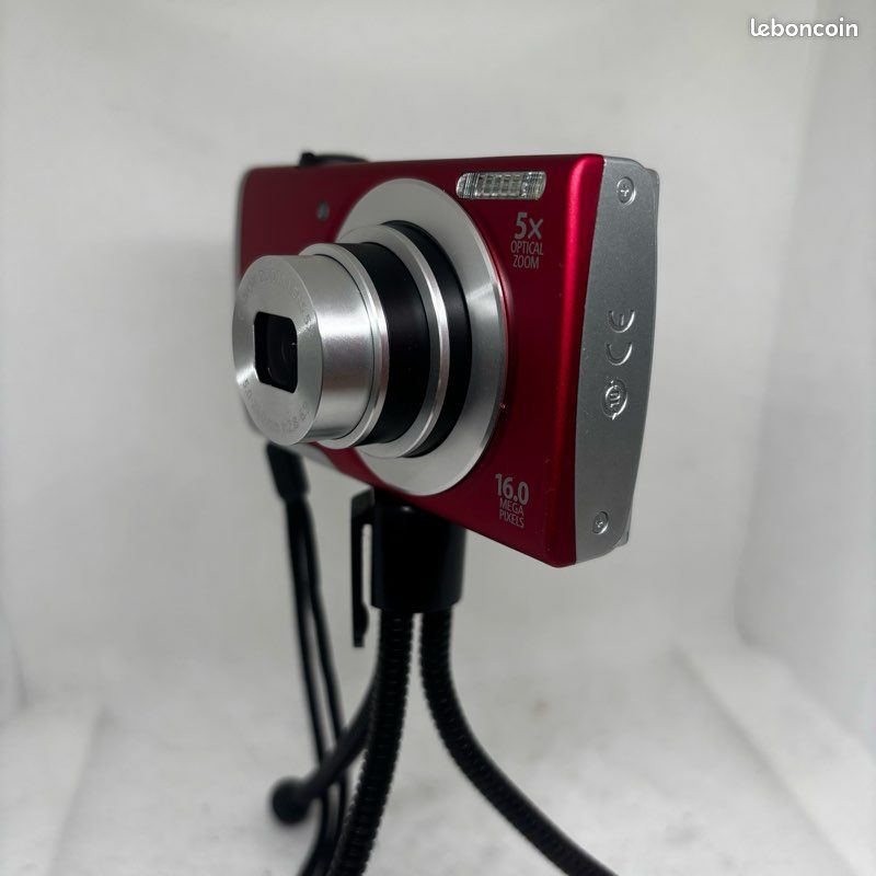 📷 Appareil photo Canon PowerShot A2600 Rouge – Complet avec boîte (image 5)