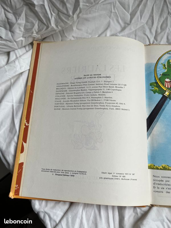 ASTÉRIX , n18, Les lauriers de César , Édition originale.1972 , Première édition (image 7)