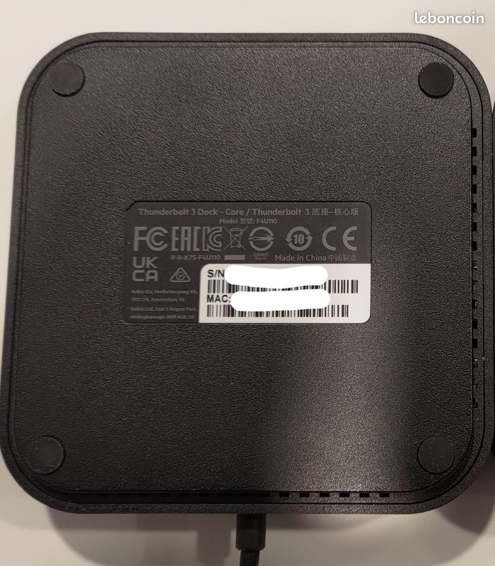 Station d'accueil Belkin Thunderbolt 3 Dock Core (image 5)