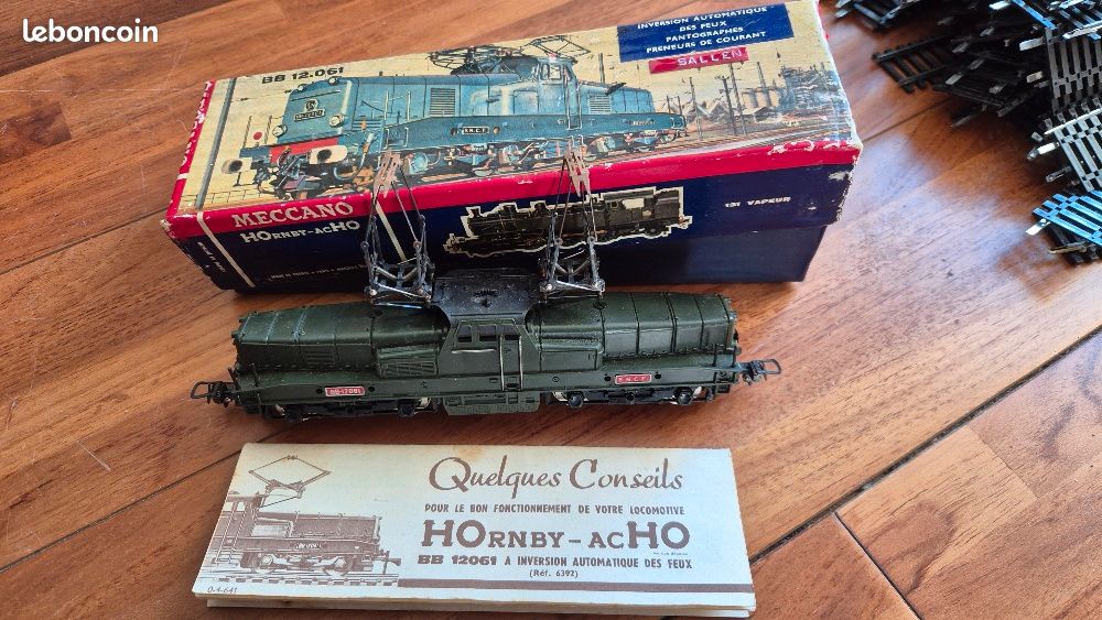 LOCOMOTIVE ELECTRIQUE HO BB 12.061 MECCANO - HOrnby-acHO REF 6390