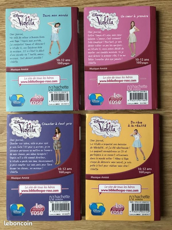 4x Livres Violetta Disney tomes 1/ 2/ 3/ 4/ (image 2)
