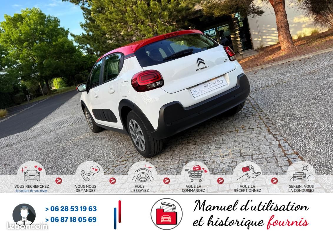 Citroën C3 III 1.2 VTi 12V 82 cv White&Red Color*Crit'Air 1*Ct Kit Distribution Entretien Complet... (image 16)
