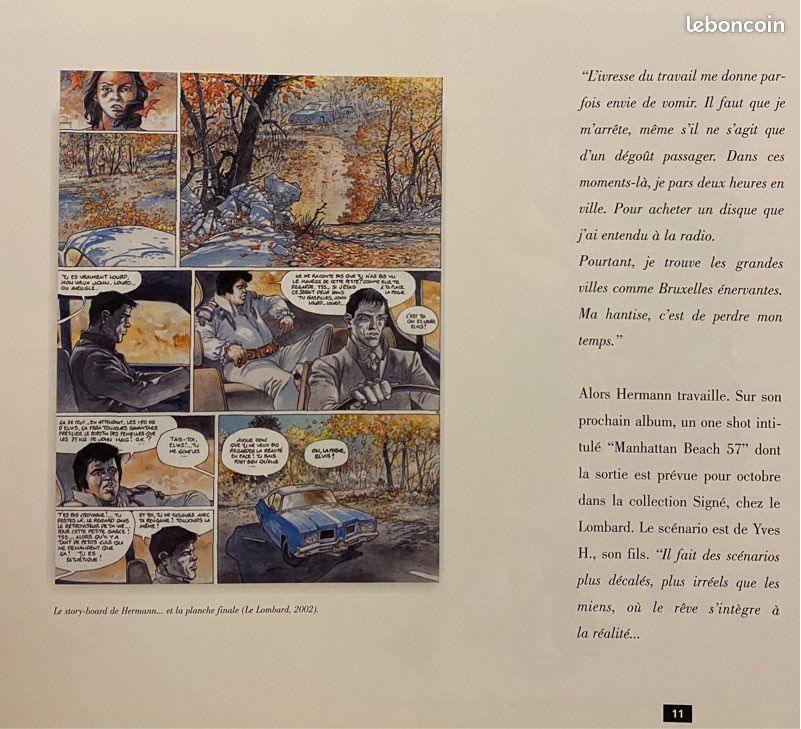 BD : Sur la terre ferme avec Hermann, édition originale cartonnée 2002, petit à petit (image 3)