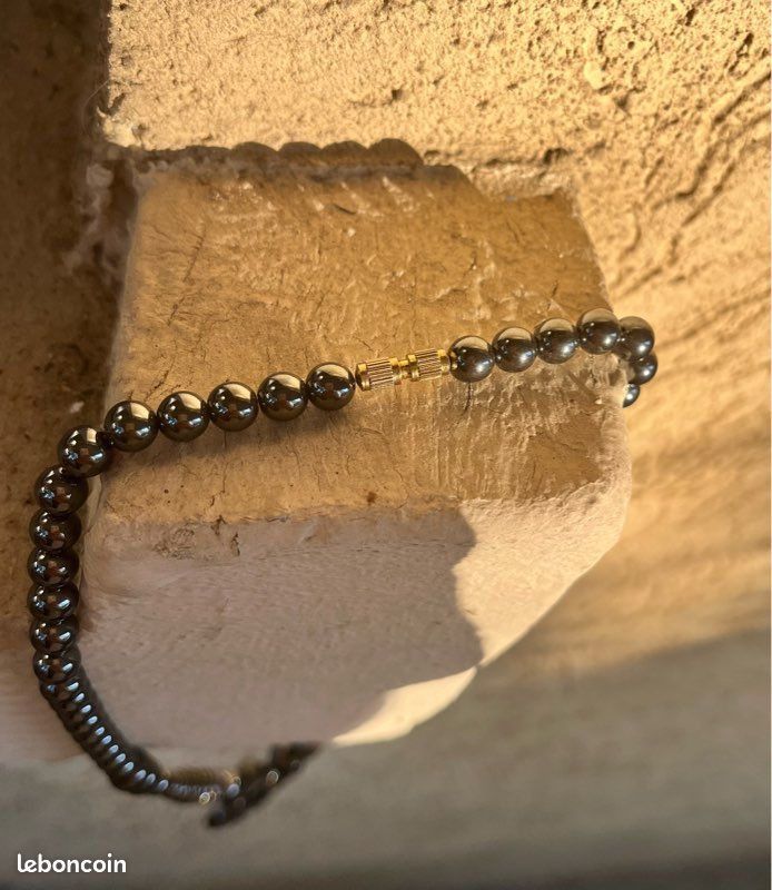 Collier Éléphant Hématite (image 3)