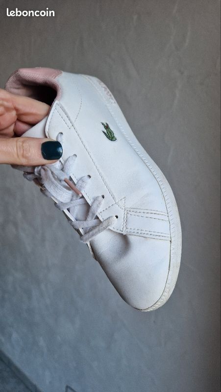 Baskets Lacoste p. 33 fille. TBE (image 5)
