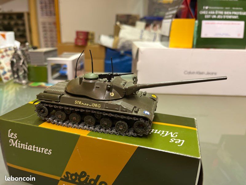 Miniature Solido – Char AMX 30 N°16 – Véhicule Militaire Français – Échelle 1/50 – Occasion